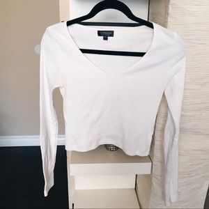 Topshop white long sleeve