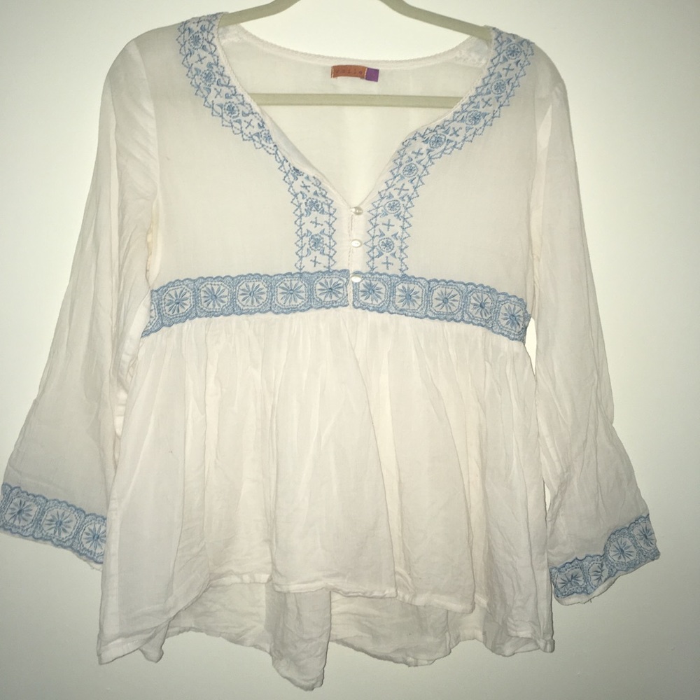 Voile long sleeved blouse