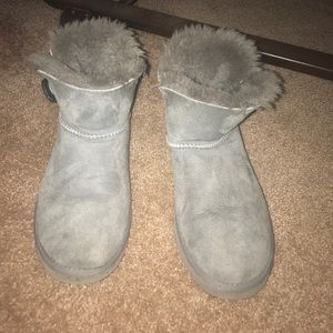 Gray Ankle High Ugg boots Size 8