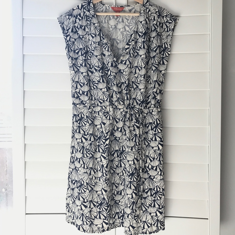 Tommy Bahama Relax Drawstring Print Dress