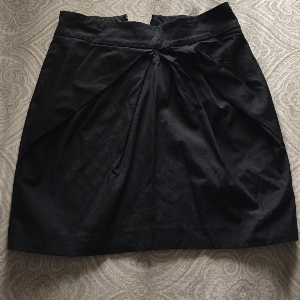 bebe Black Mini Skirt with Pleats Size 8