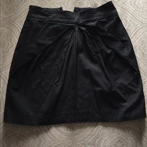 bebe Black Mini Skirt with Pleats Size 8