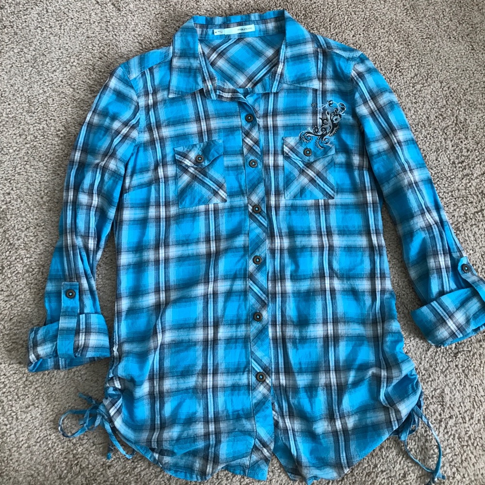 Traded- Maurice’s Plaid Button Up