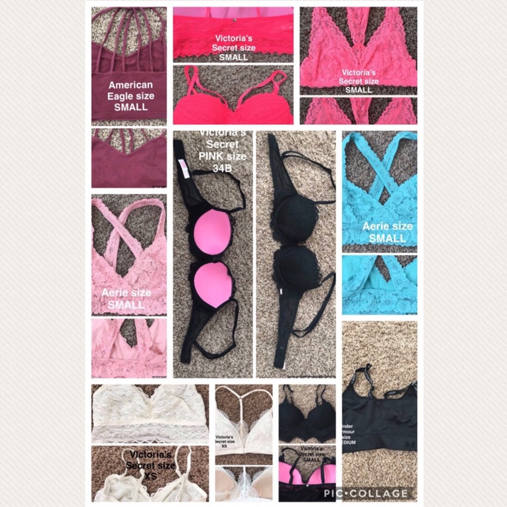 Lot of 10 bralletts/bra/sports bra