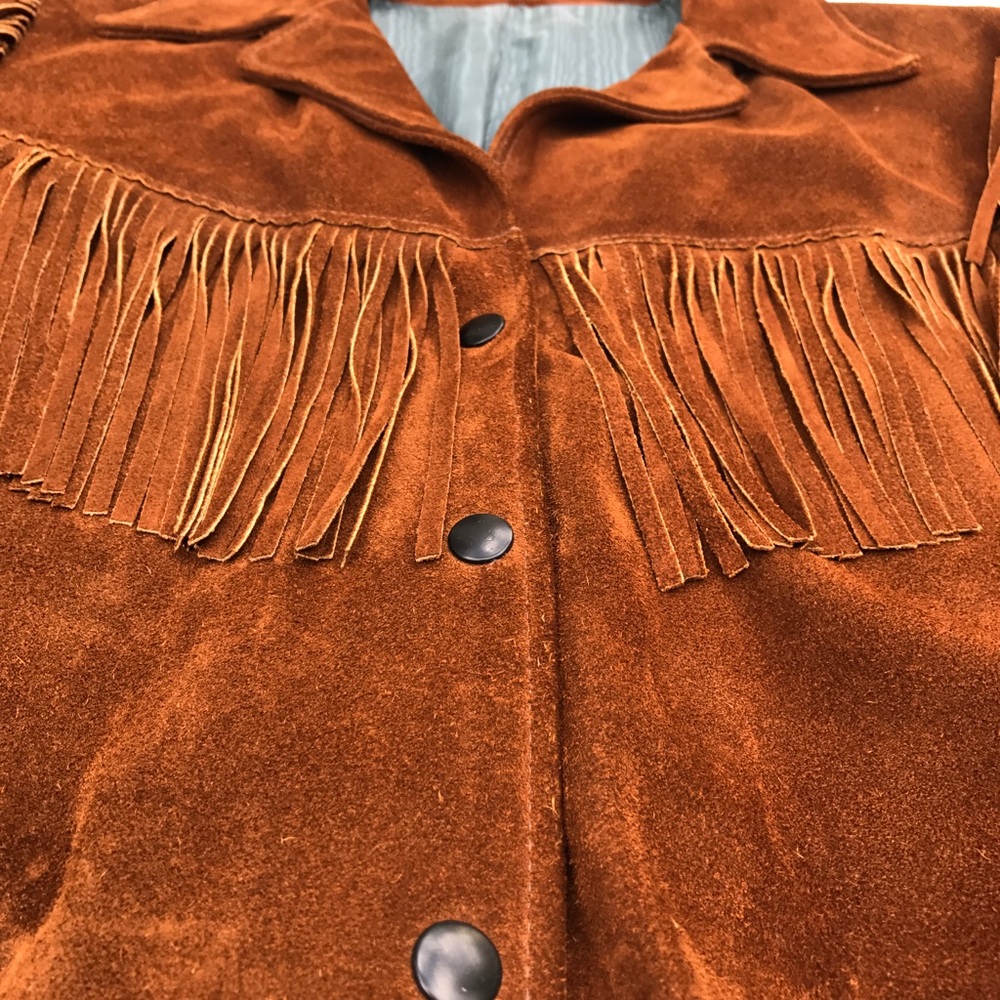 Vintage Camel Color Suede Jacket