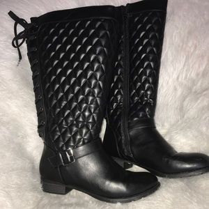 Black Knee-High Boots