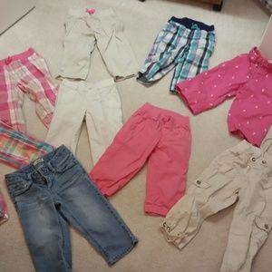 Young Girls Size 6 Capri Pants -- Lot of 9