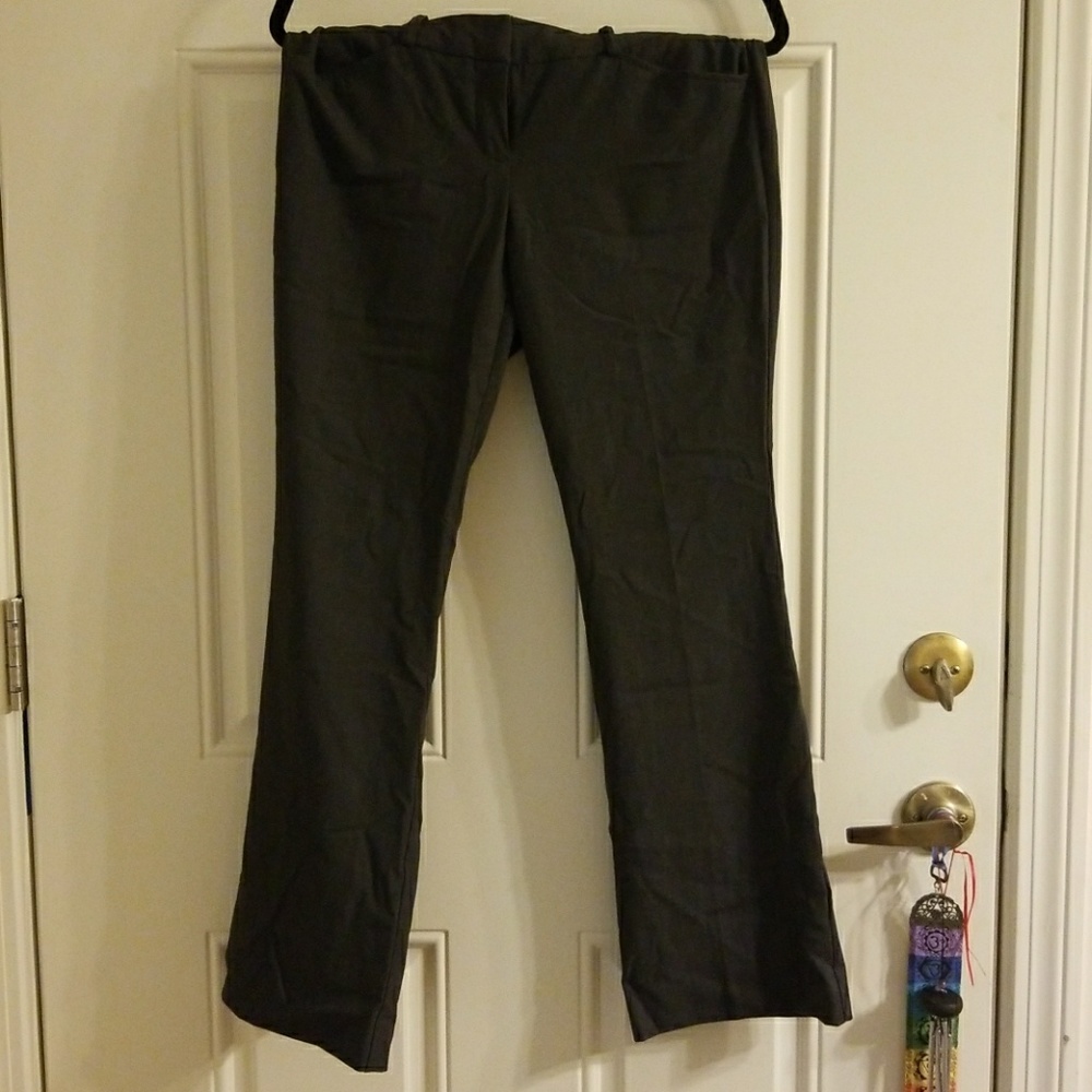 Charcoal gray trouser pants