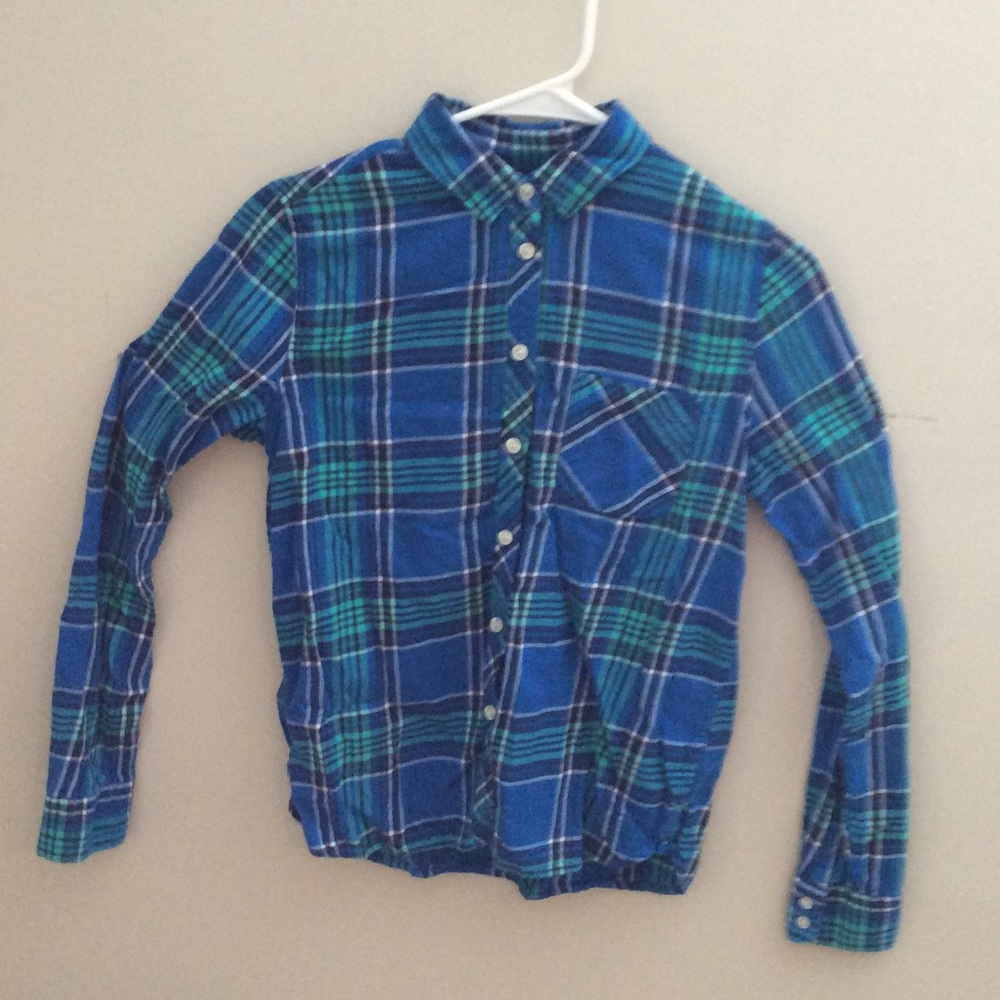 American Eagle flannel button down shirt