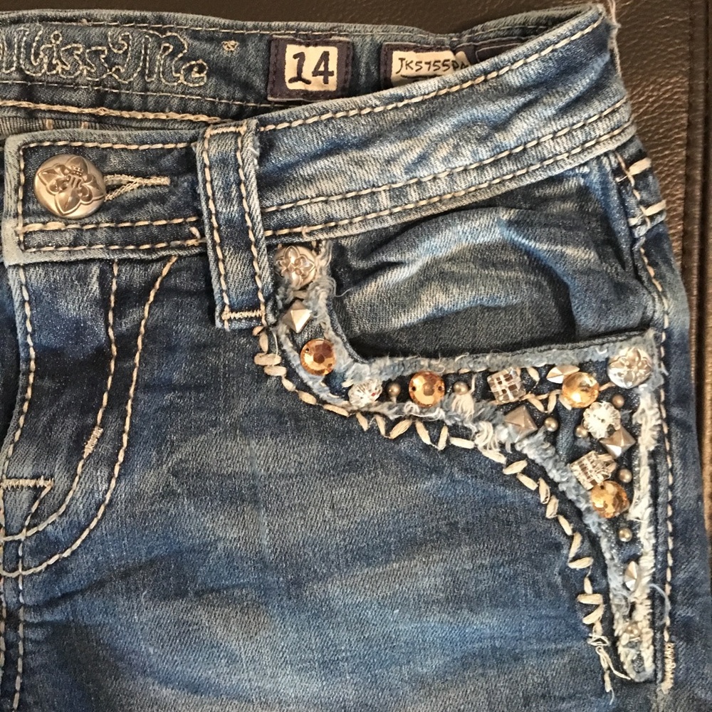 MissMe Crop Jeans - Picture 2 of 4