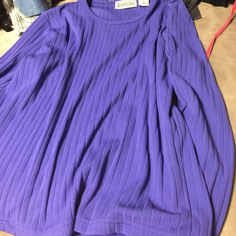 Purple long sleeve shirt
