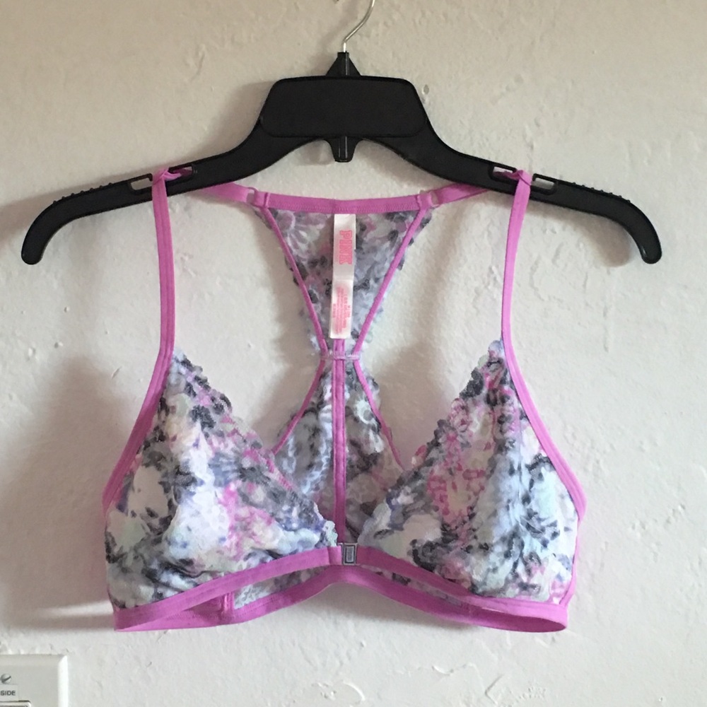 PINK victorias secret lace brallete