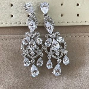 Nadri Legacy Crystal Chandelier Earrings