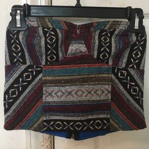 Crop top zip up bustier in size 2