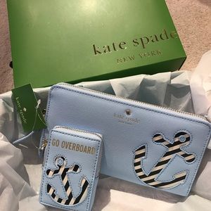 Kate Spade new nautical wallet & coin purse