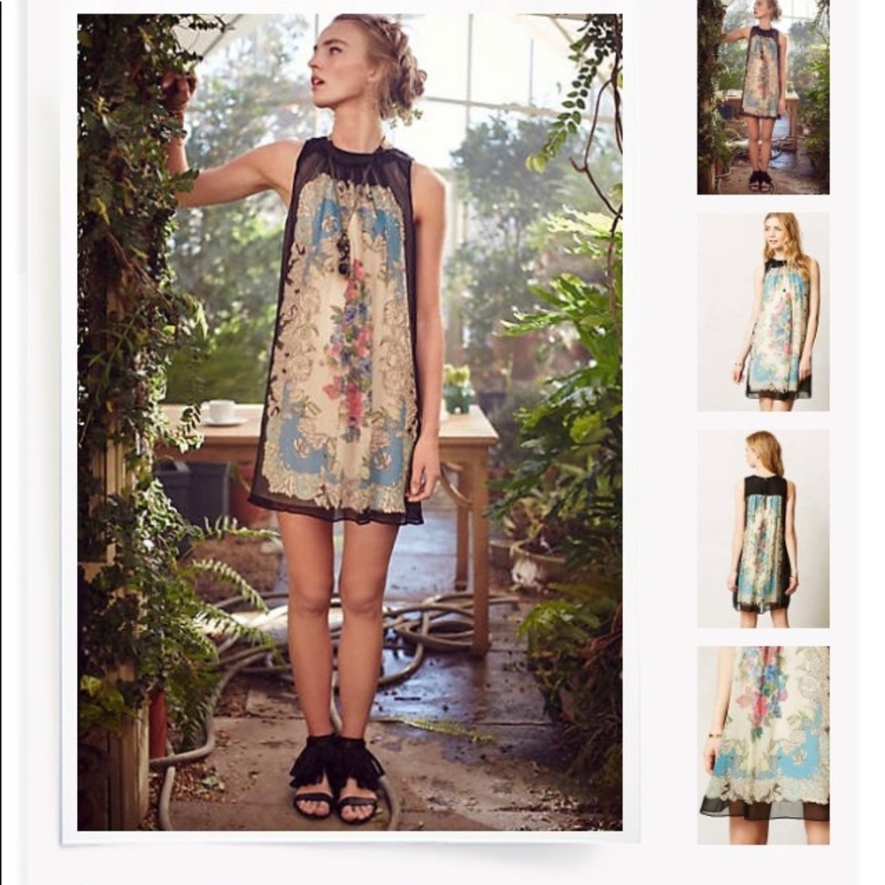 Anthropologie-Moulinette Soeurs Silk Dress