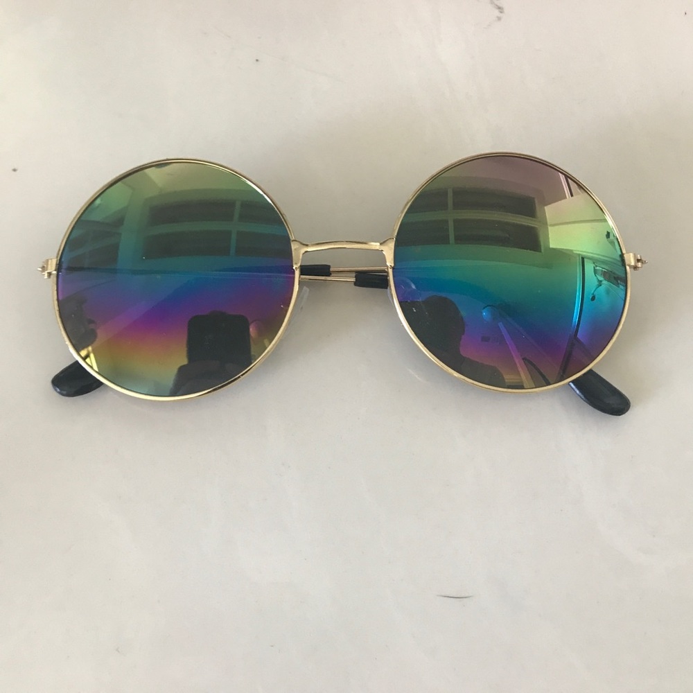 Multicolor Round Sunglasses