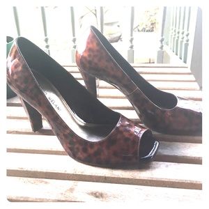 Antonio Melani Patent Leather Leopard Heels
