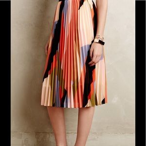 HD Paris (Anthropologie) pleated midi skirt