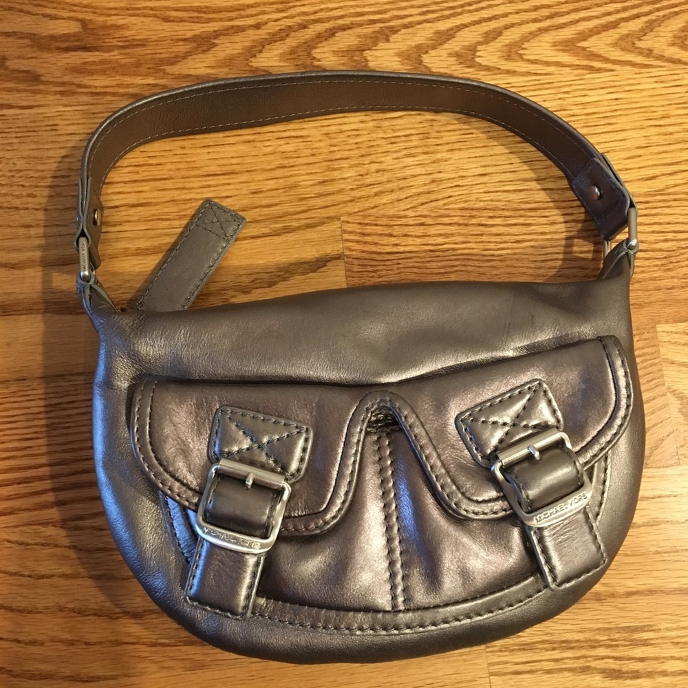 Michael Kors shoulder bag metallic grey - Picture 1 of 8