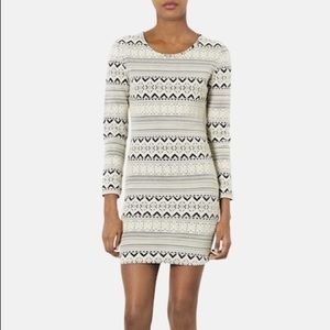 Topshop Geometric Pattern body con US 4