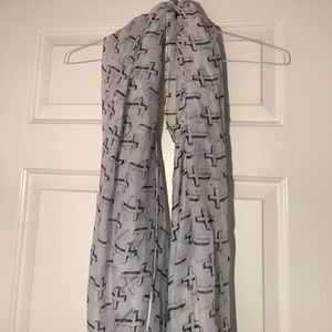 Long Cross Infinity Scarf
