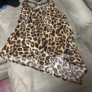 Leopard print tank top