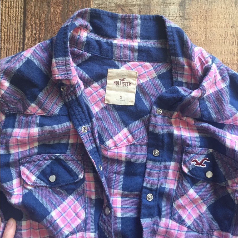 Hollister Flannel Button down shirt | Small