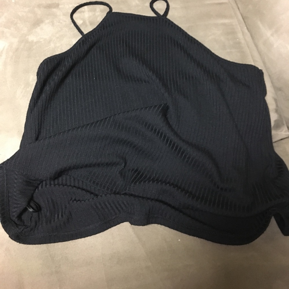 Black tank top