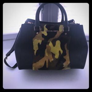 Michael Kors Sutton Camo Stripe Bag