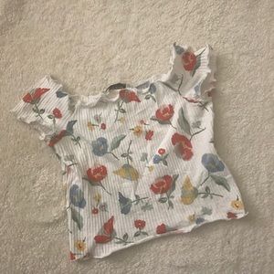 off the shoulder white top from zara