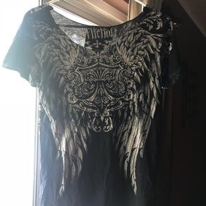 Black affliction T-shirt