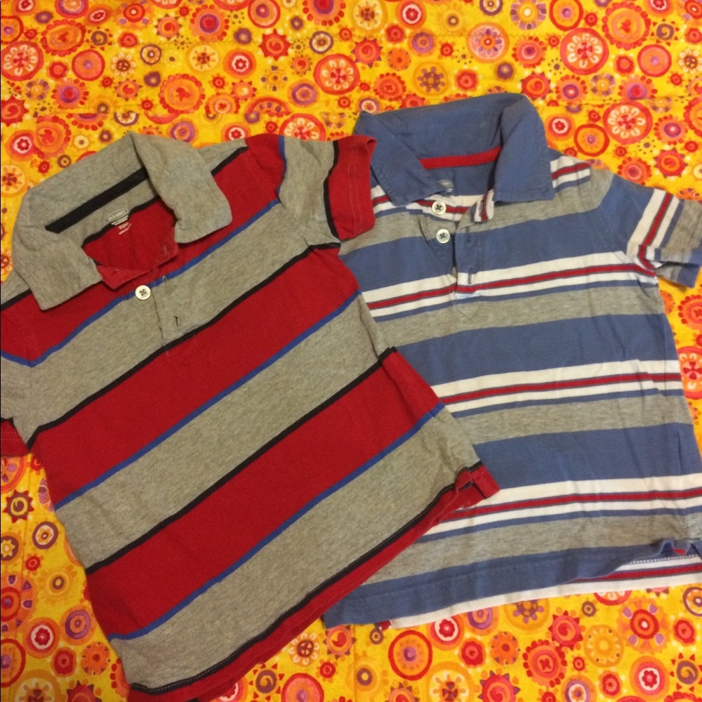 2 toddler boy polo shirts
