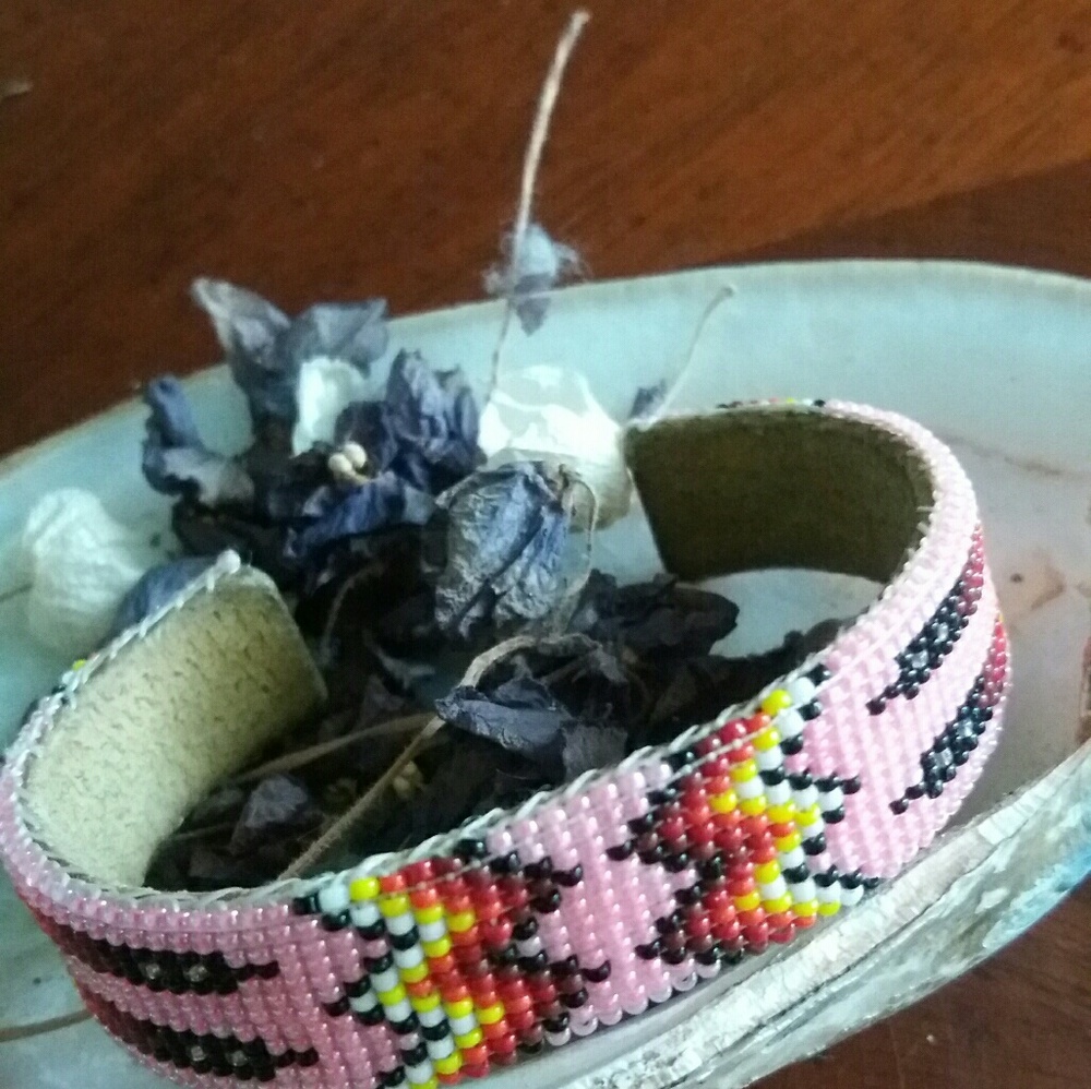 Native American Beaded Cuff Bracelet