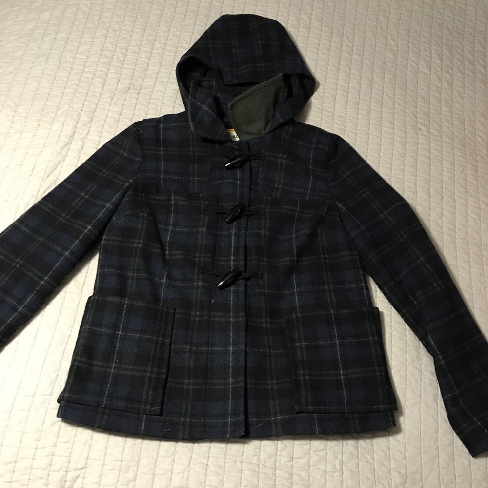 Plaid winter coat