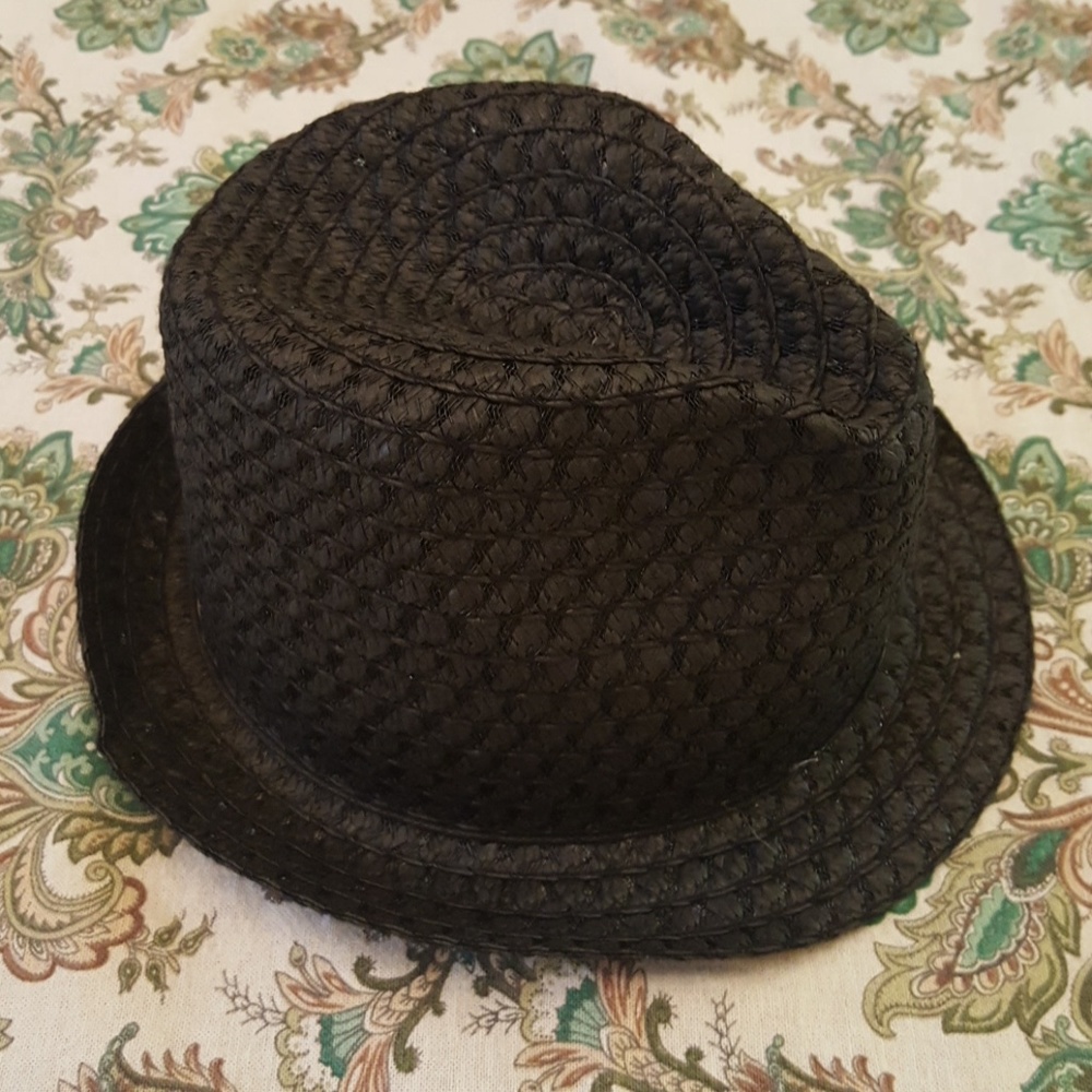 Black Straw Fedora