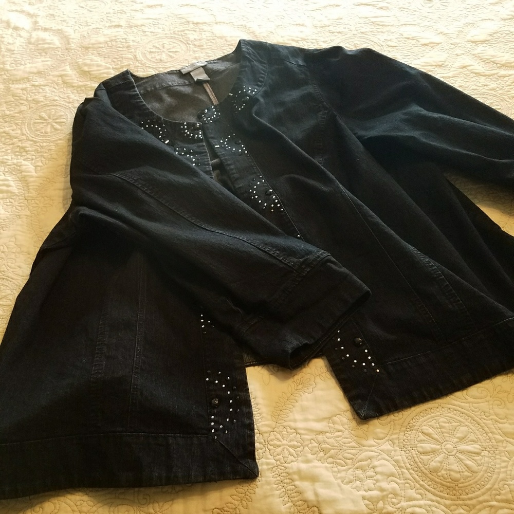 Jeweled Denim Jacket - Picture 3 of 4