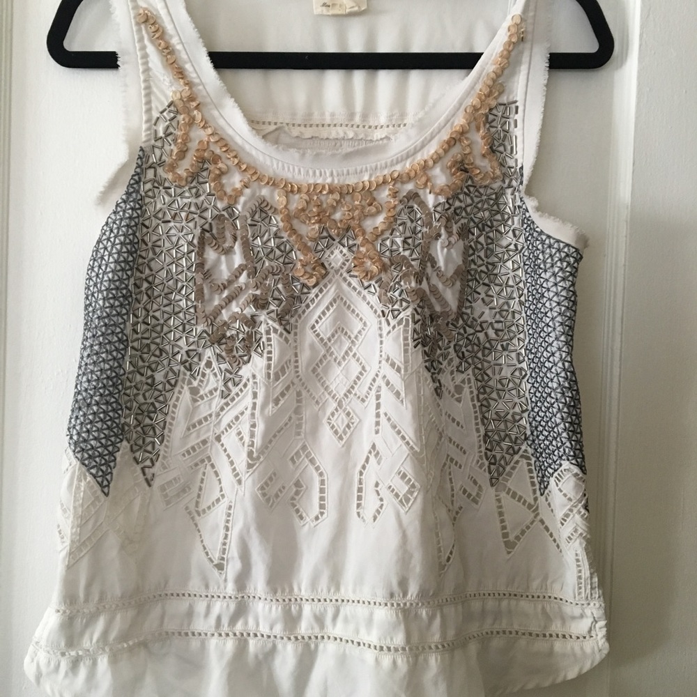 Nice blouse from Anthropologie with beaded detail