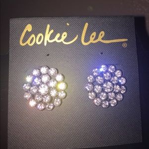 Genuine Crystal Pierced Earrings