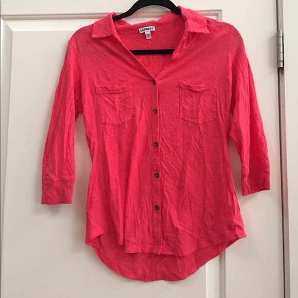 Casual v neck button up - Picture 1 of 2