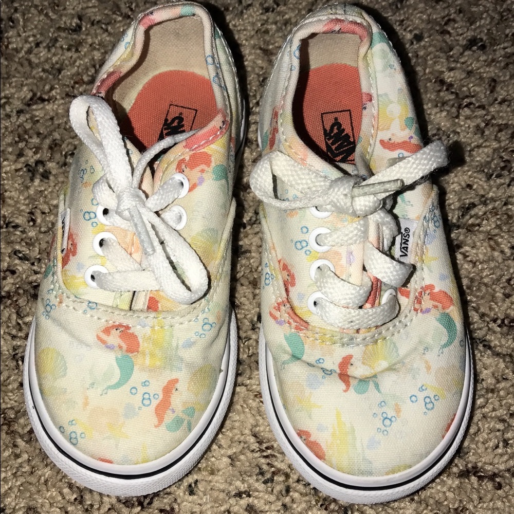 Vans Disney's The Little Mermaid GUC size 7 HTF