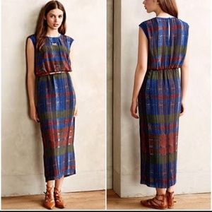 Anthropologie HD in Paris Andaz plaid maxi dress