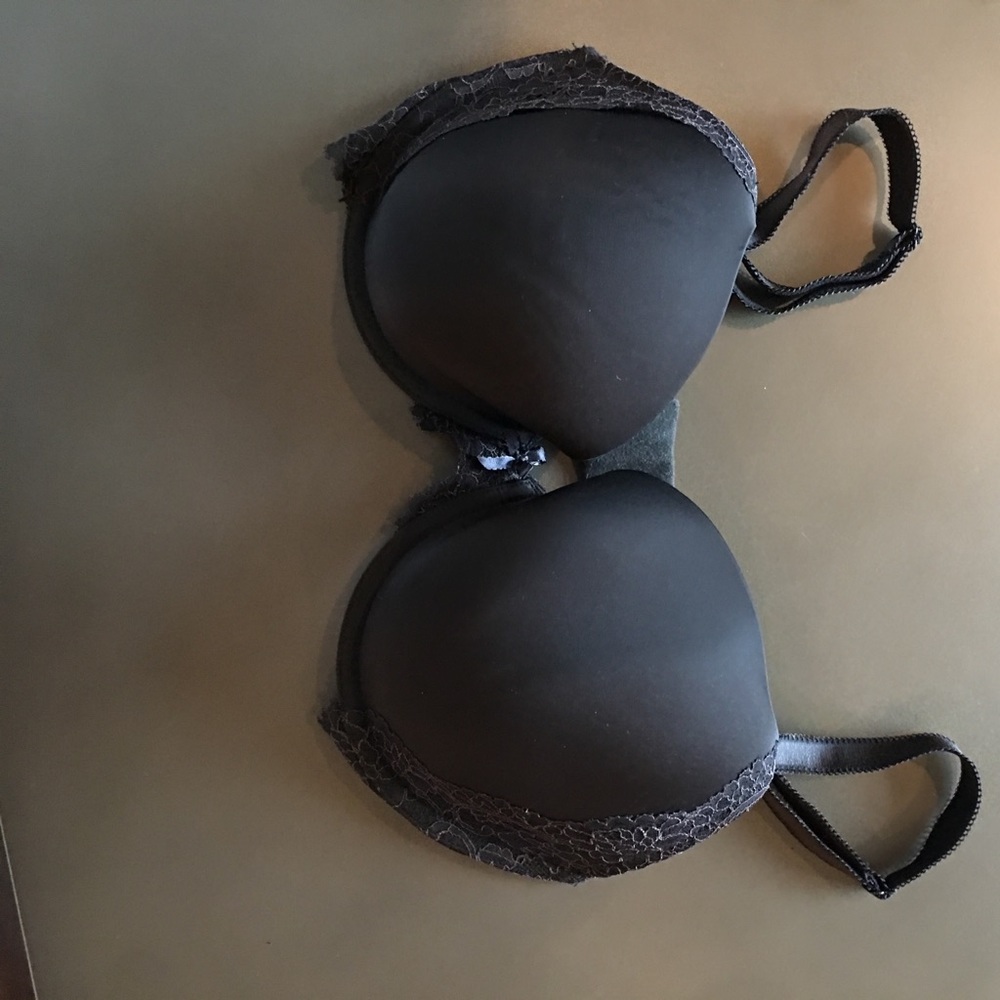 Black lace banded dream angels bra