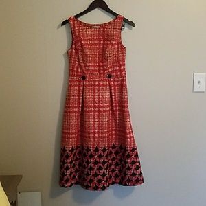 Merona plaid and houndstooth dress
