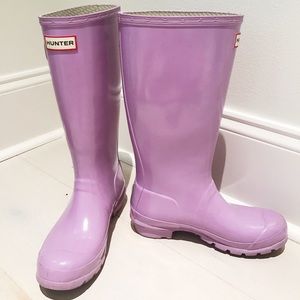 Kids Tall Gloss Hunter Rainboots
