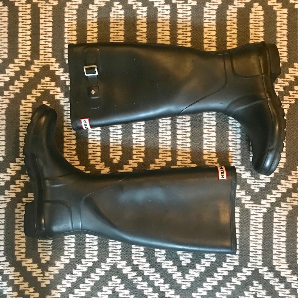 Hunter | Classic Black Matte Rainboots