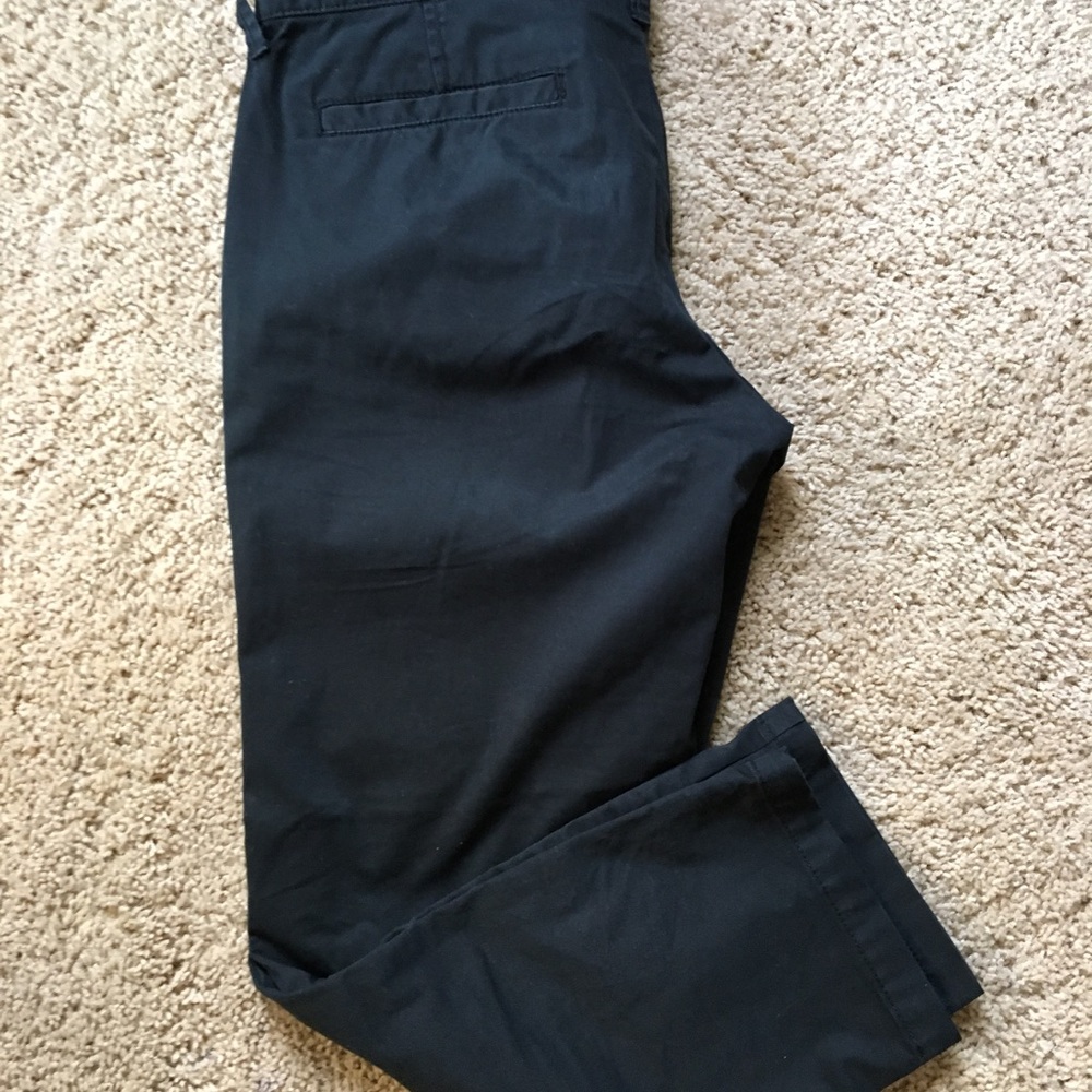 Black boyfriend cropped pant