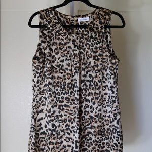 Calvin Klein - Leopard Print Blouse - Size: Medium