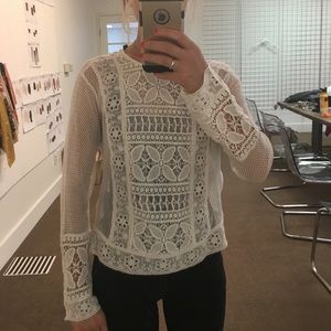 Zara Blouse with crochet detailing