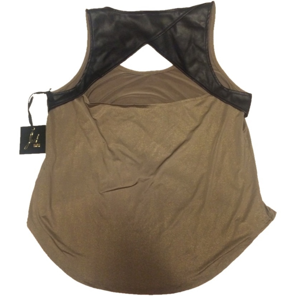 NWT Jack BB Dakota Open Back Gold Tank Size S NYE - Picture 4 of 4